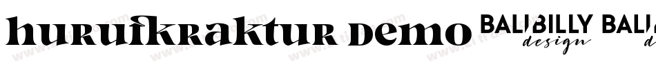 Hurufraktur Demo字体转换